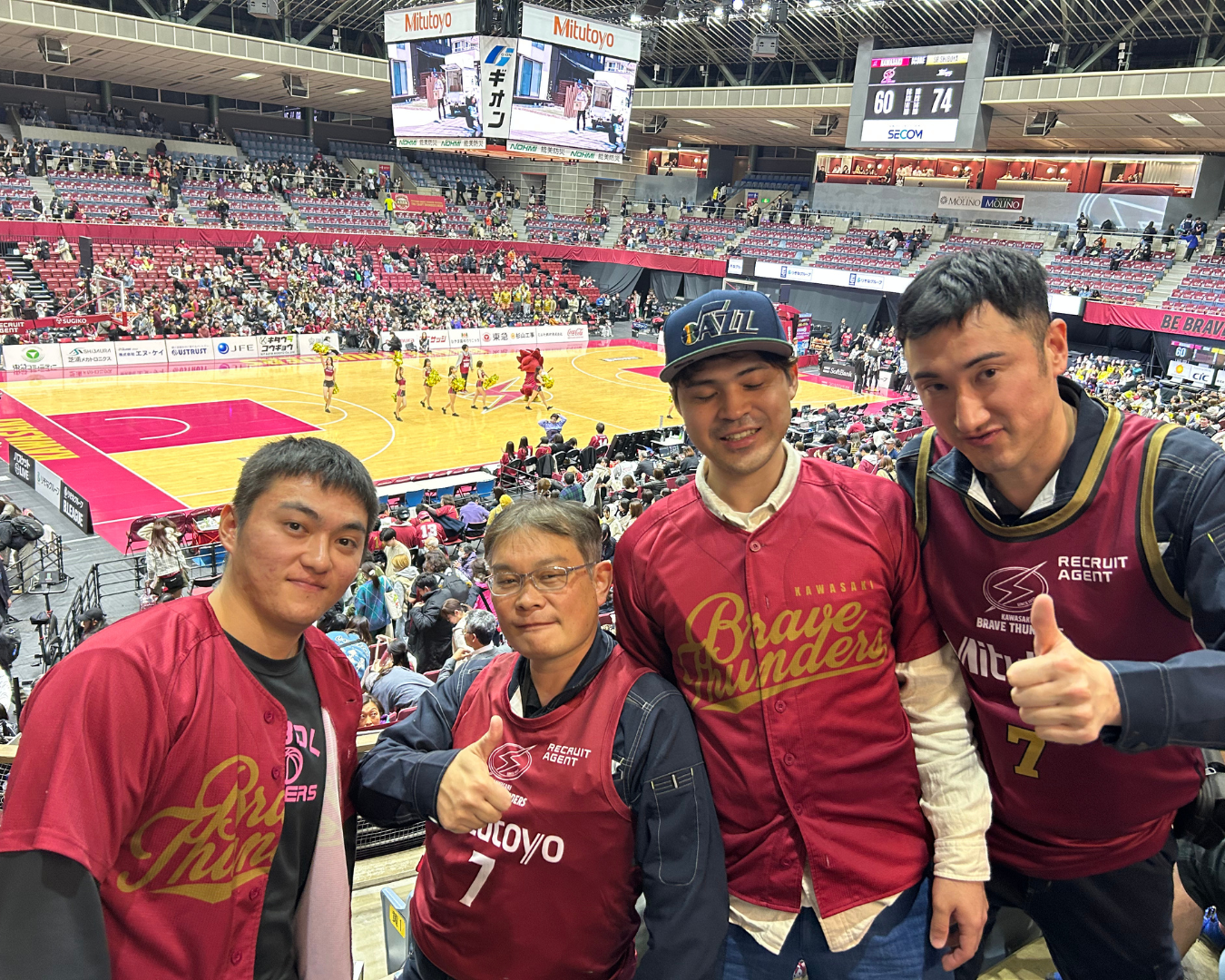 川崎ブレイブサンダースの試合を観戦してきました🏀✨